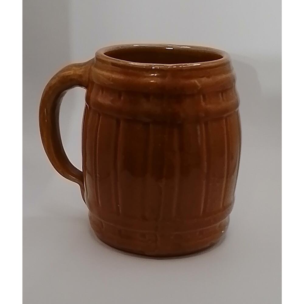 Falls City Beer Stoneware Barrel Style Embossed Mug